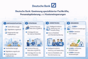 Wie die Deutsche Bank Talentakquise, Personaloptimierung und Kosteneffizienz in einer digitalen Transformationsära in Einklang brachte